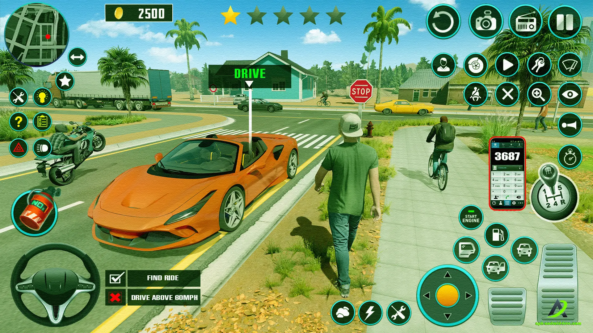 car driving game open world